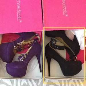 Black platform heels